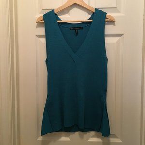 White House Black Market Teal Sleevless Sweater